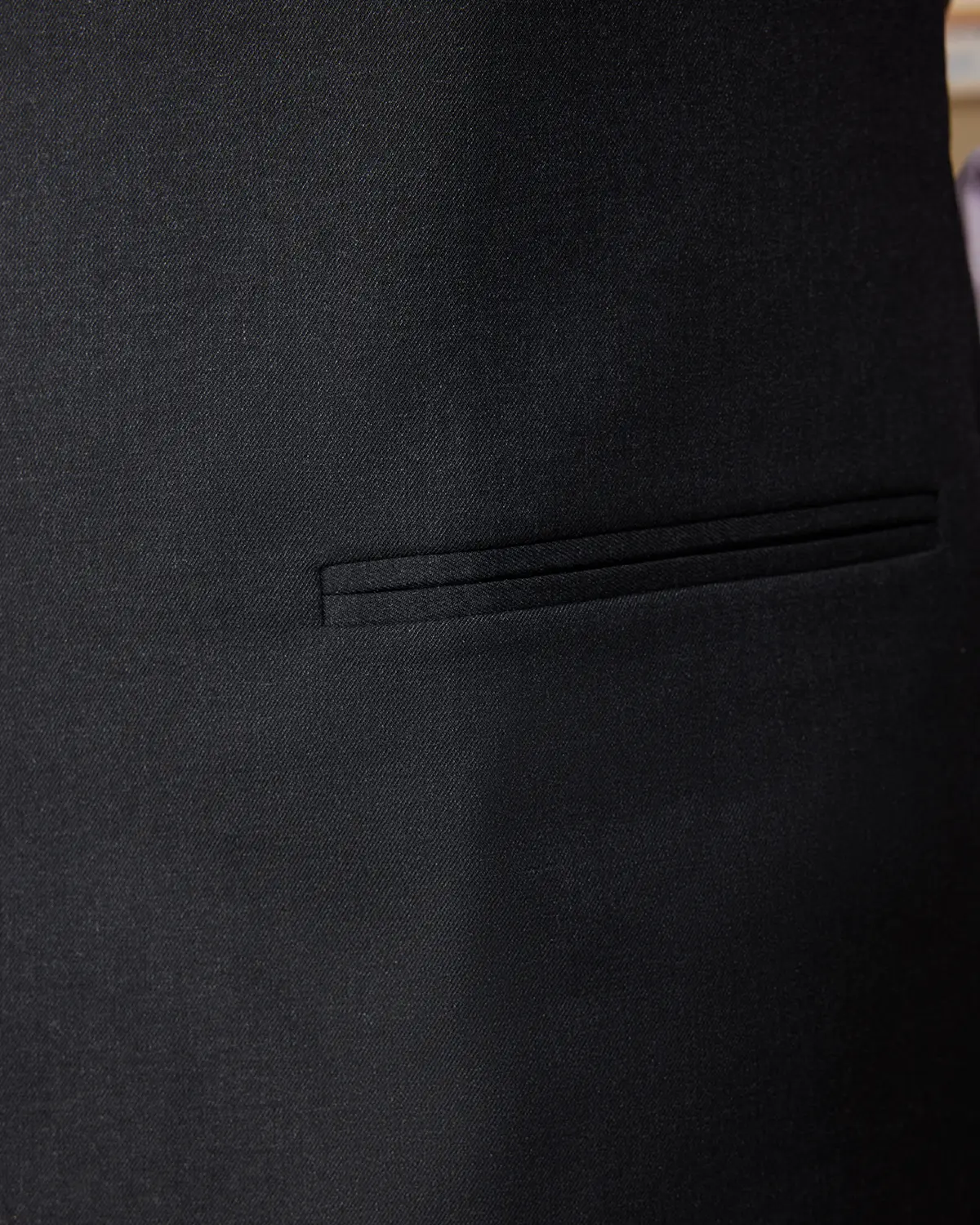 The Astoria Stretch Nehru Jacket - Dark Grey - Image 5