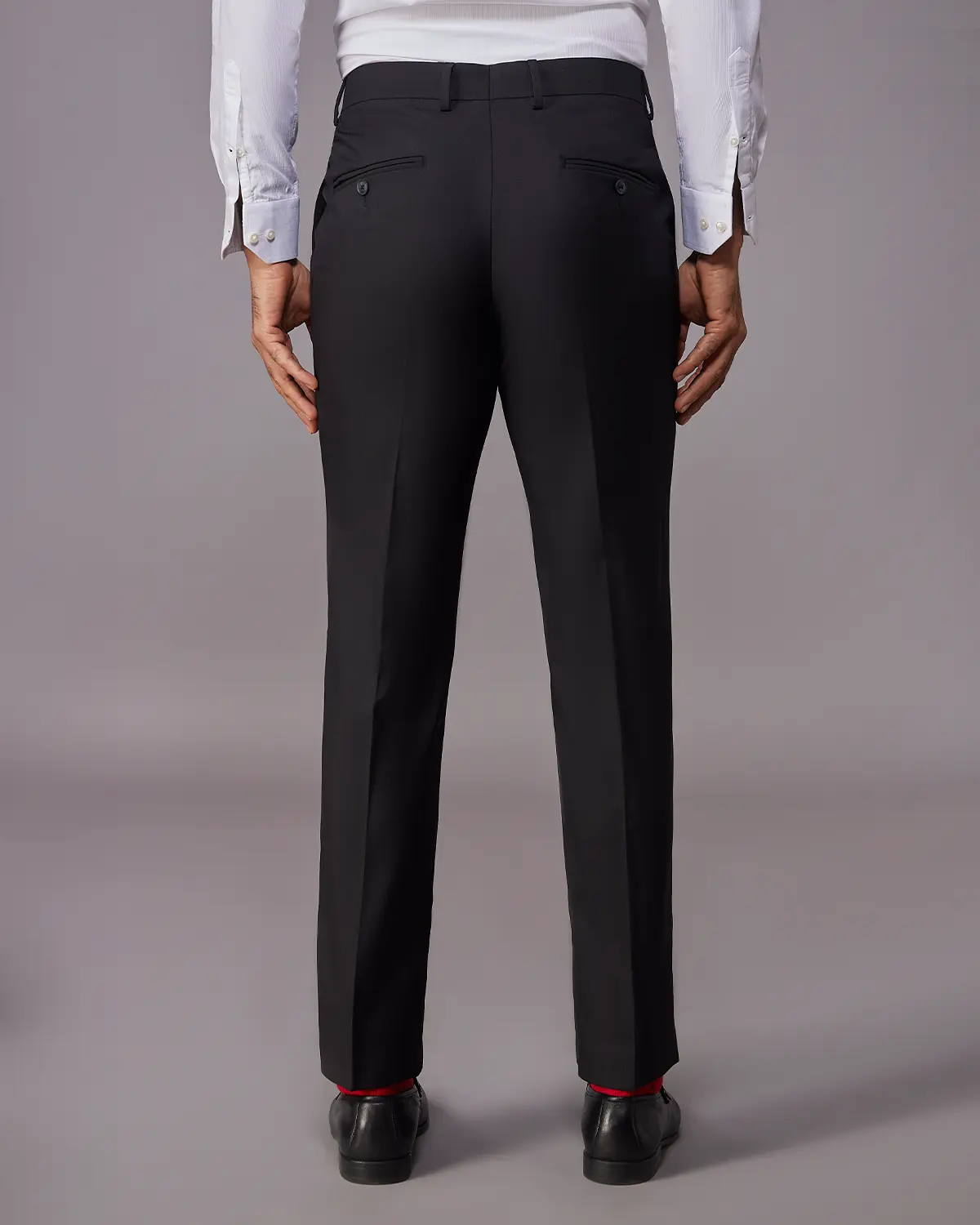 The Beaumont Structured Dress Pants - Black - Image 2