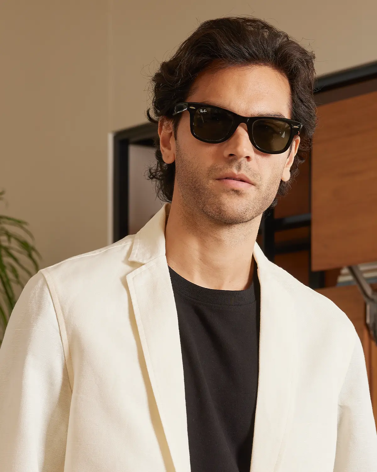 The Bellagio Soft Tailored Blazer - Ecru - Image 2