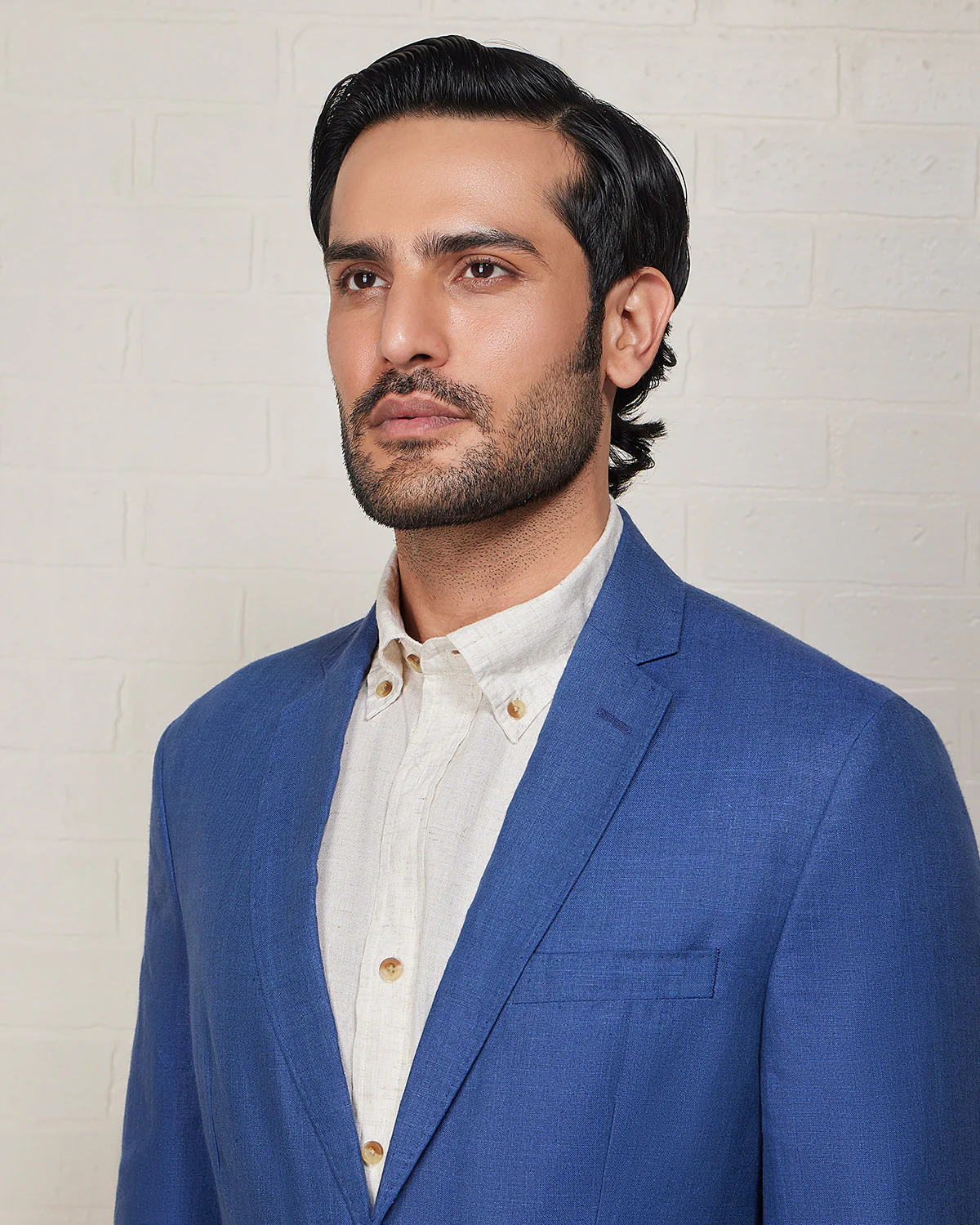 The Ellington Linen Blazer - Dark Blue - Image 2