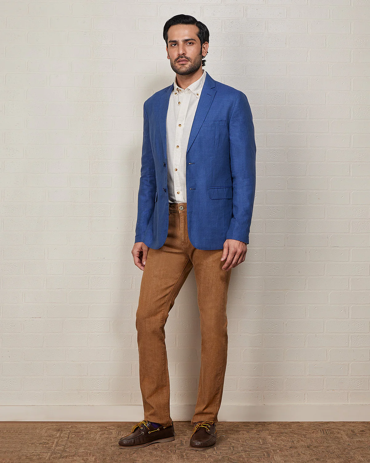 The Ellington Linen Blazer - Dark Blue - Image 4