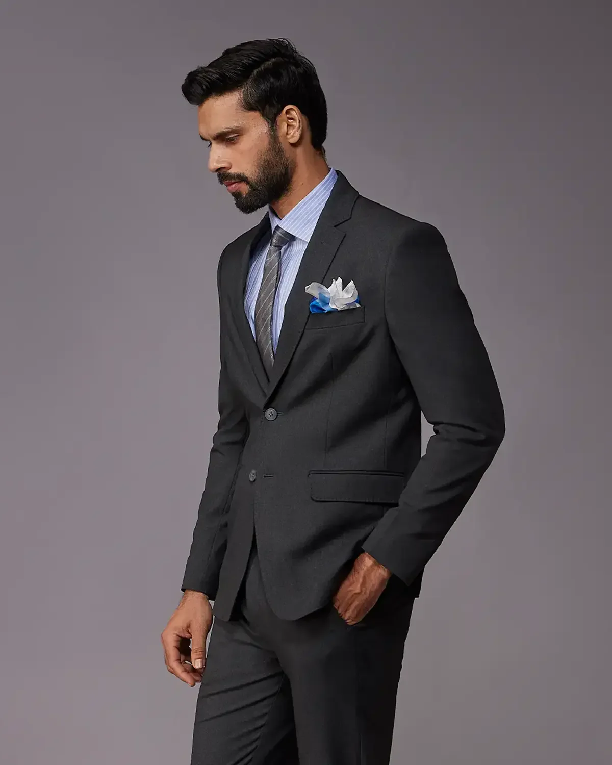 The Flux 4-Way Stretch Blazer - Grey