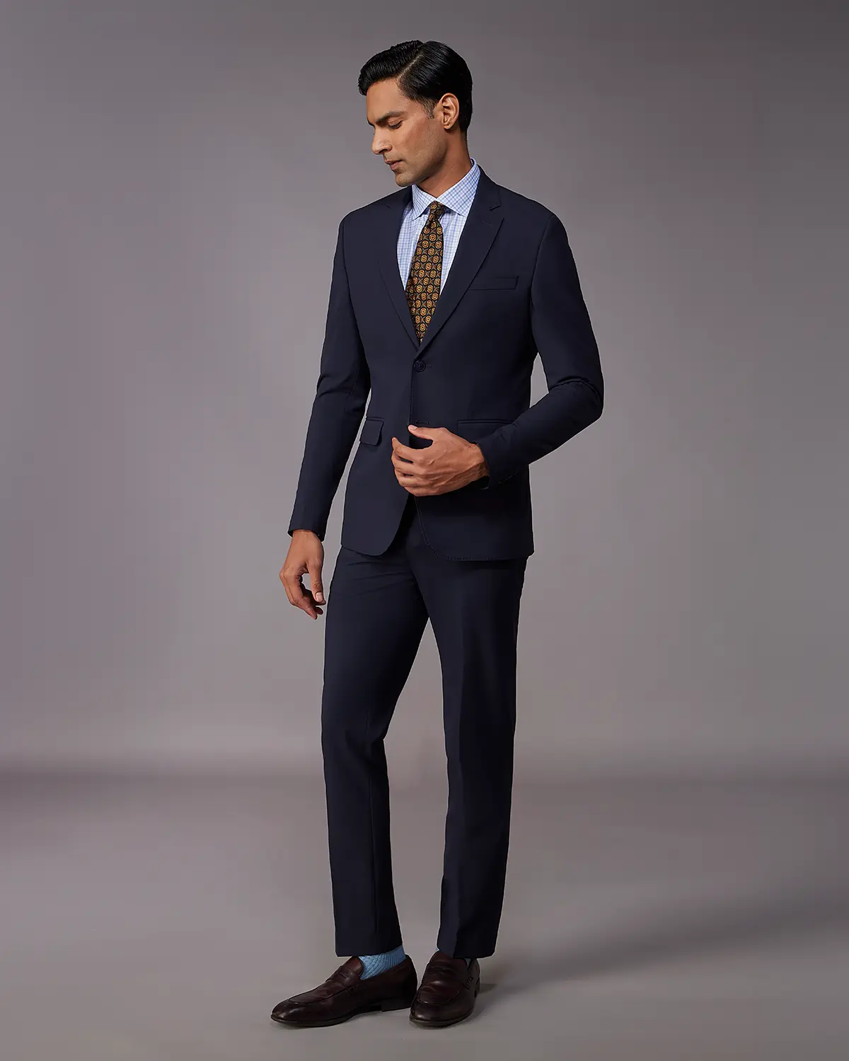 The Flux 4-Way Stretch Blazer - Navy - Image 3
