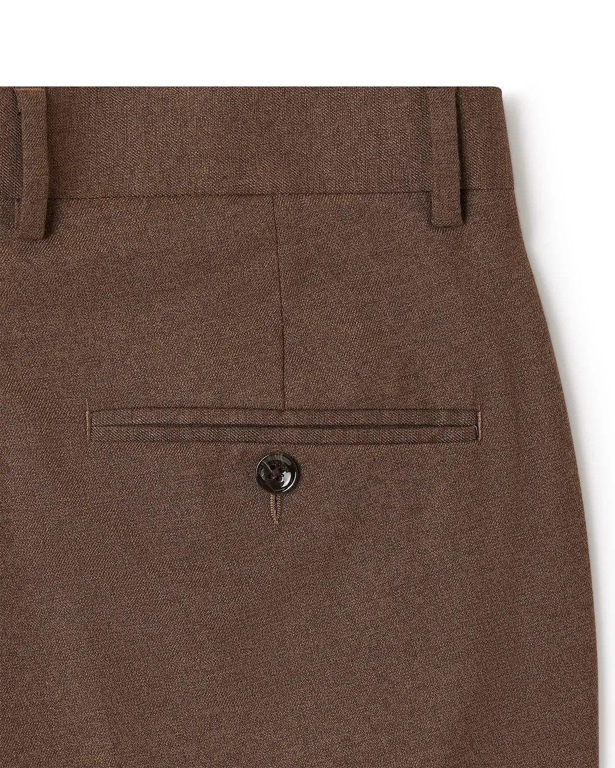 The Marquis Structured Twill Dress Pants - Brown - Image 5