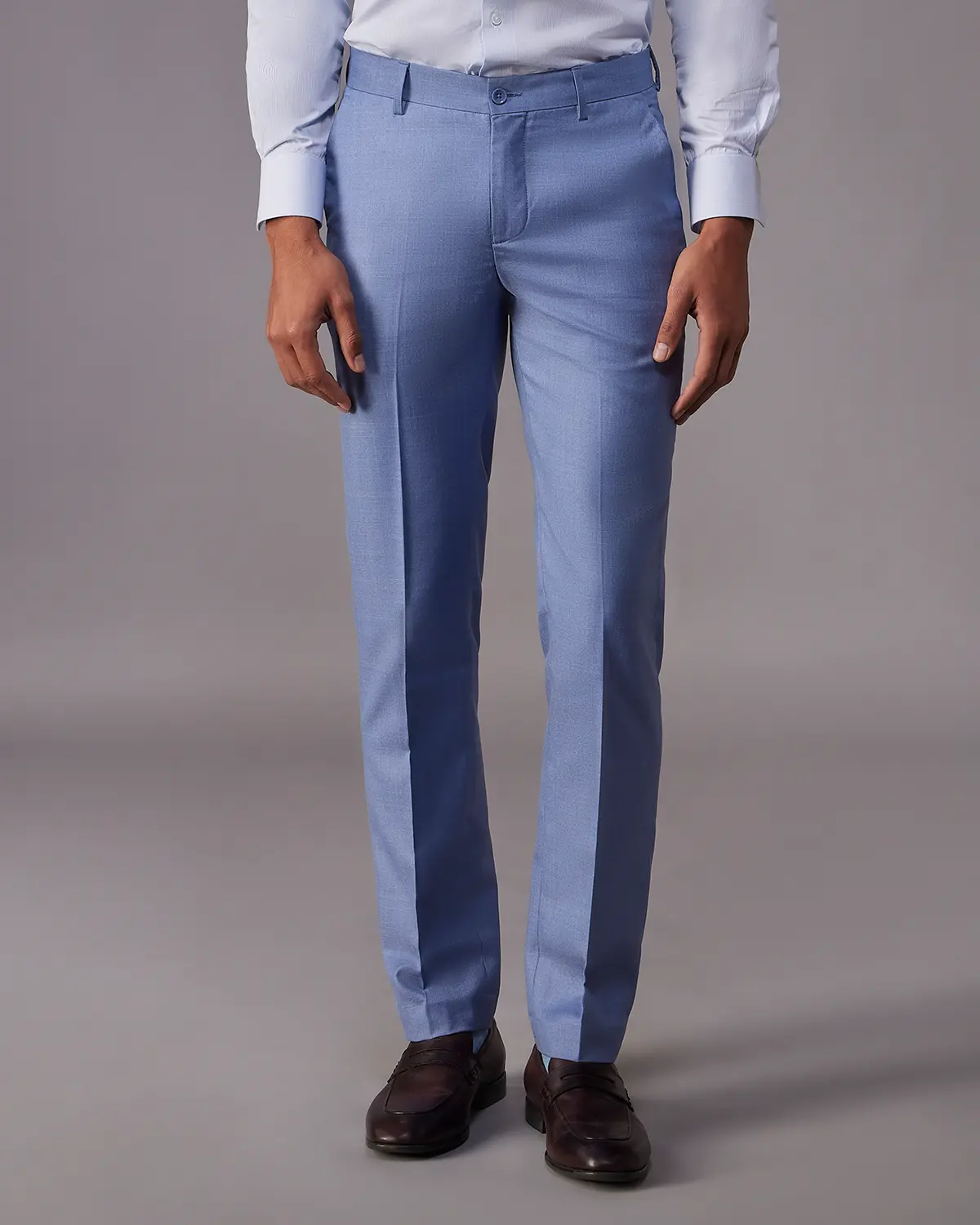 The Regent Structured Dress Pants - Blue