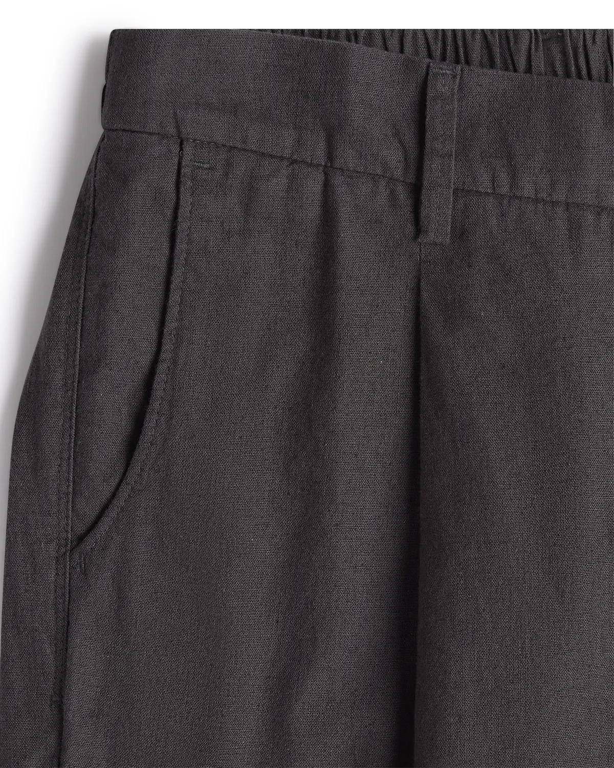 The Riviera Pleated Relaxed Trousers - Dark Grey - Image 4