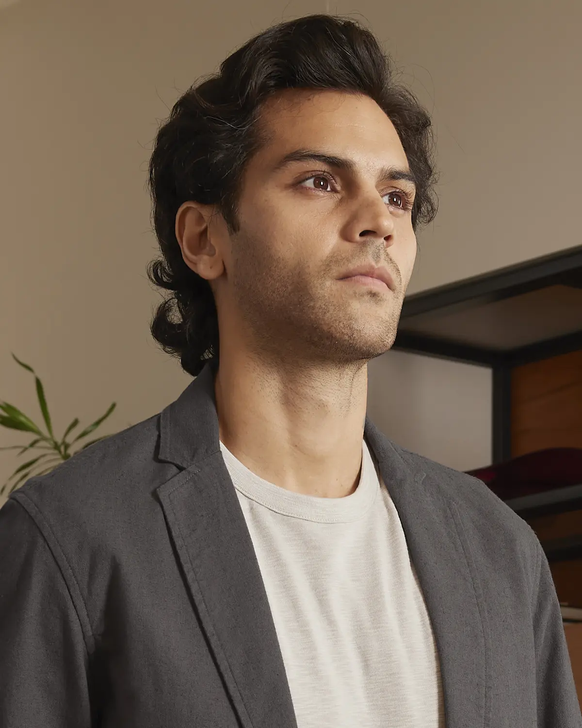 The Riviera Soft Tailored Blazer - Dark Grey - Image 2