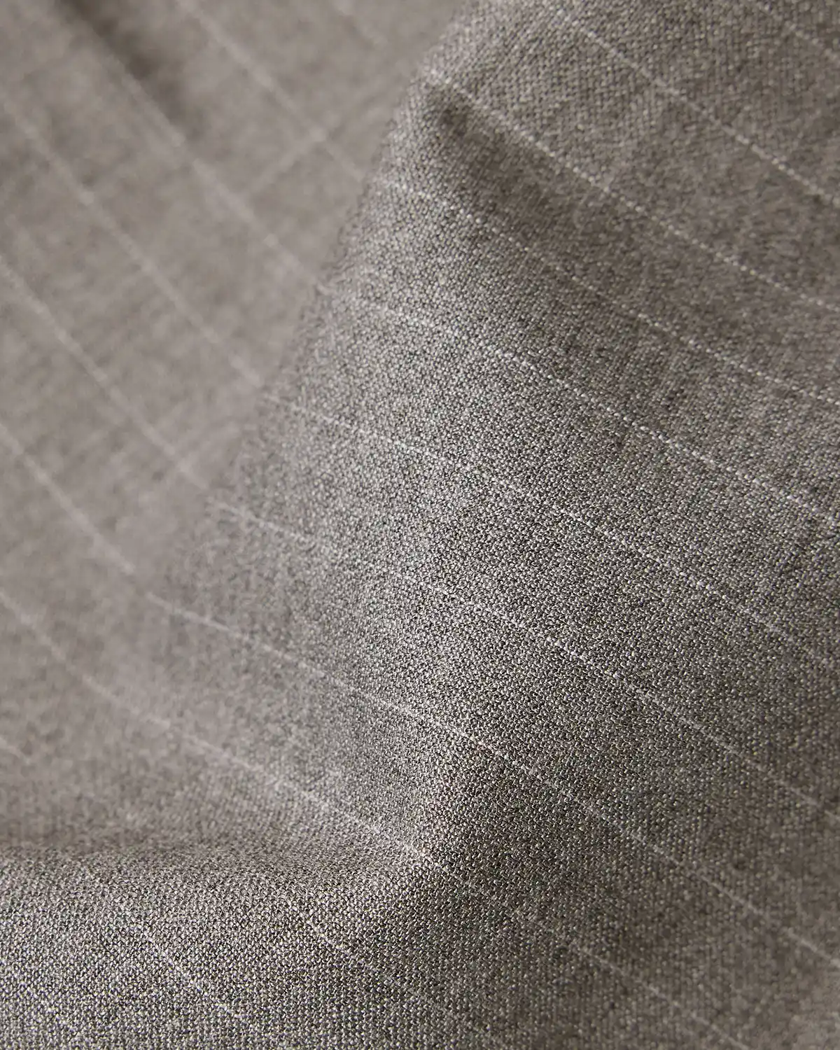The Sorrento Striped Pleated Relaxed Trousers - Grey - Image 5
