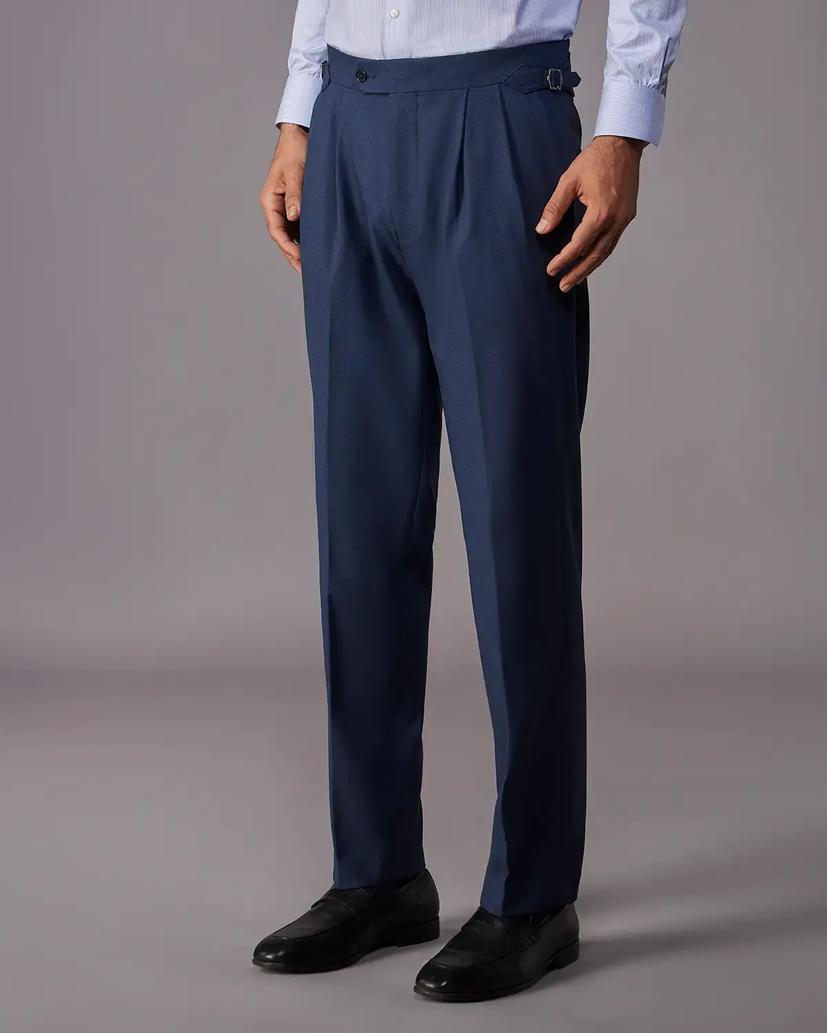 The Sterling 4 way structure Relaxed Neapolitan Dress Pants – Navy