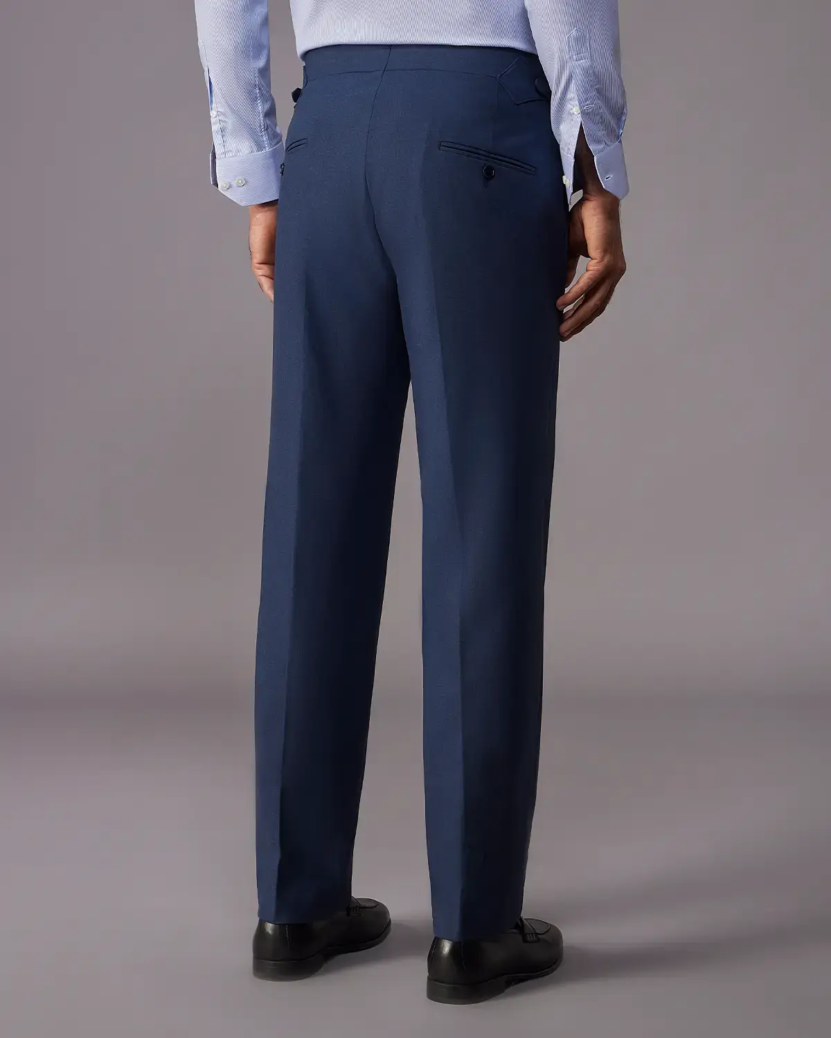 The Sterling 4 way structure Relaxed Neapolitan Dress Pants – Navy - Image 2