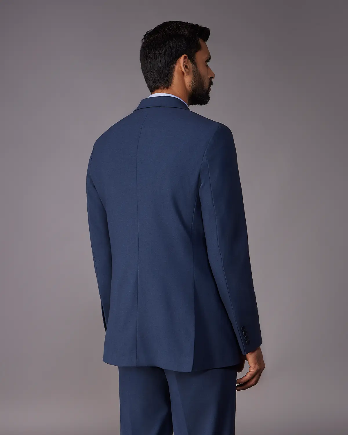 The Sterling 4 Way Structure Suit Blazer – Navy - Image 2