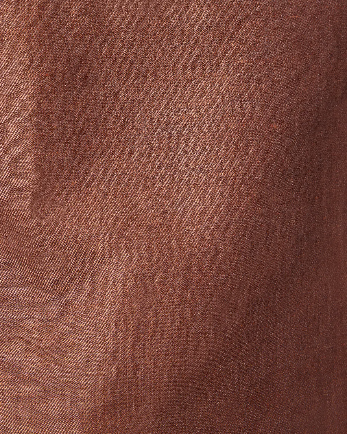 The Verona Linen Nehru Jacket - Rust Brown - Image 6