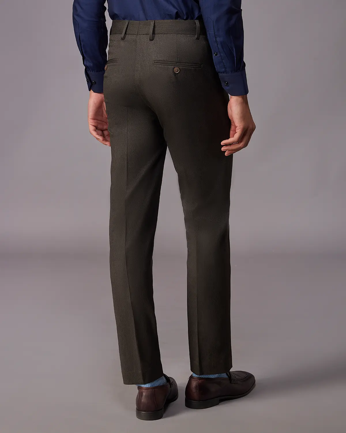 The Windsor Melange Dress Pants - Brown - Image 2