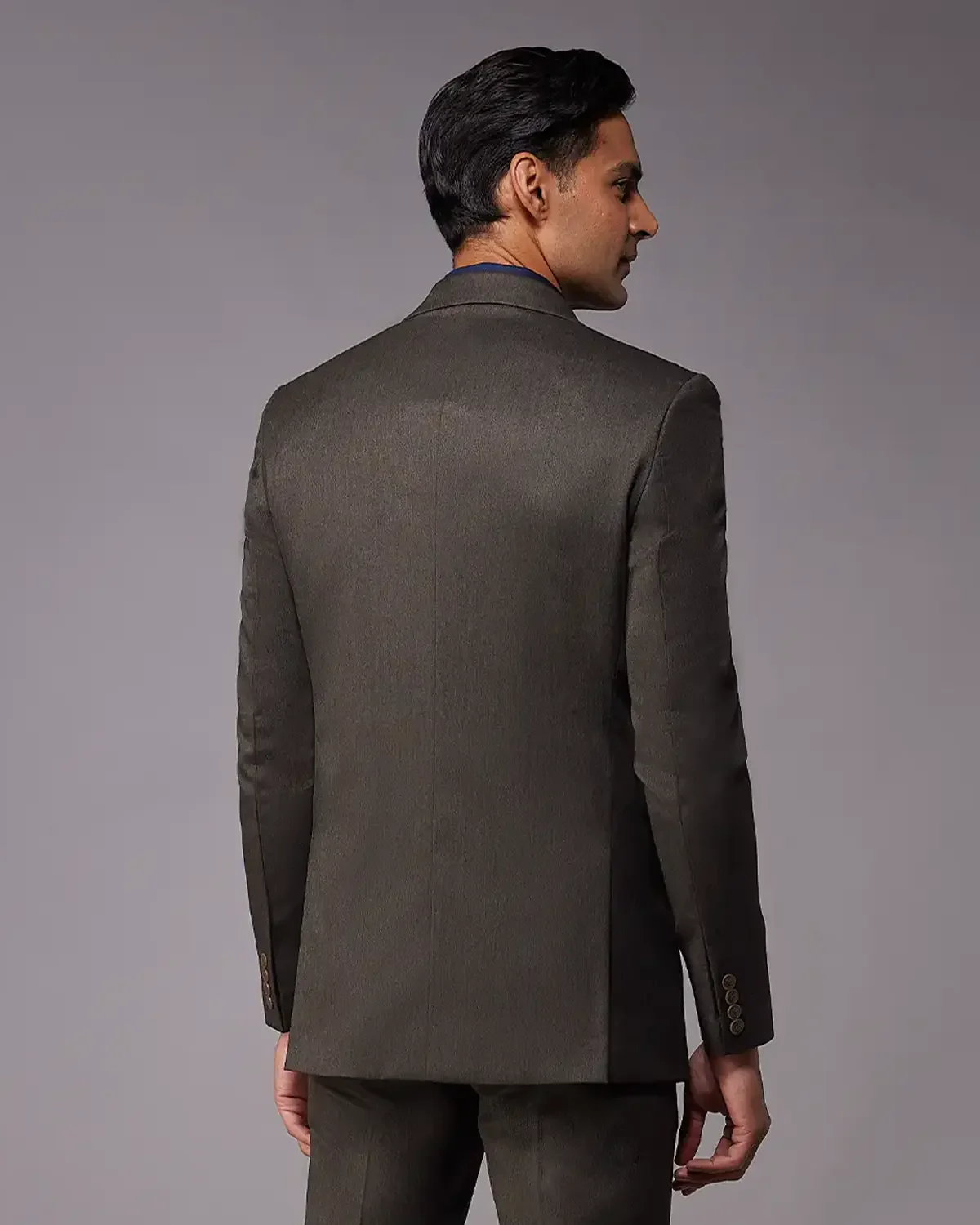 The Windsor Melange Suit Blazer - Brown - Image 2