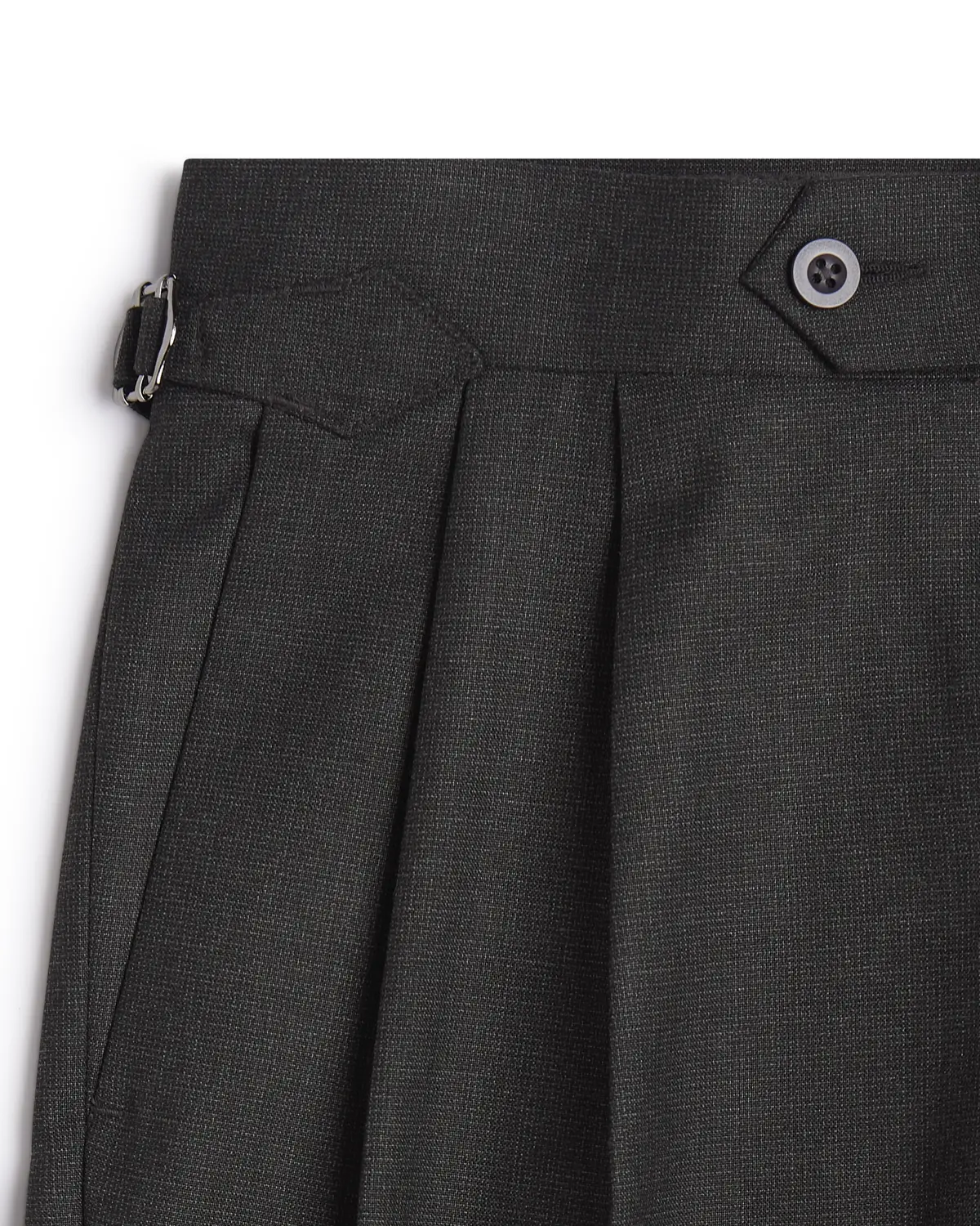 Torino Structured Relaxed Neapolitan Pants - Grey - Image 4