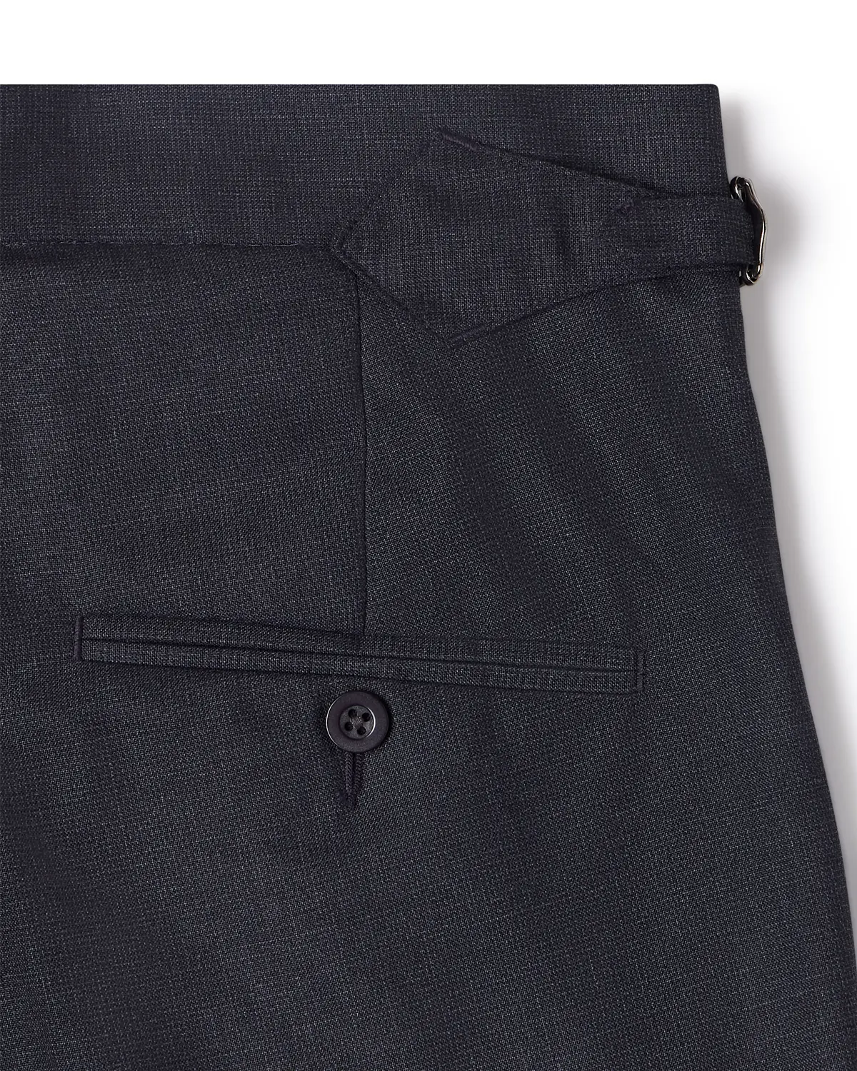 Torino Structured Relaxed Neapolitan Pants - Navy - Image 5