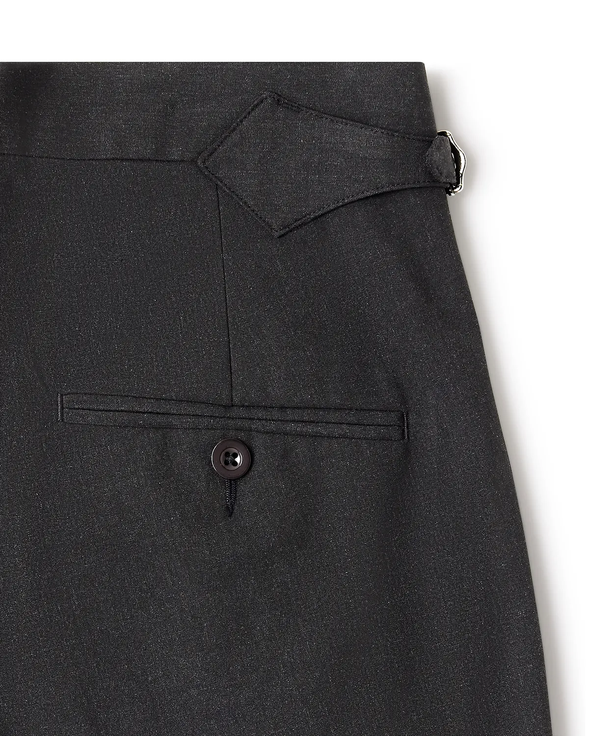 Trevano 4-Way Stretch Relaxed Neapolitan Dress Pants – Grey - Image 4