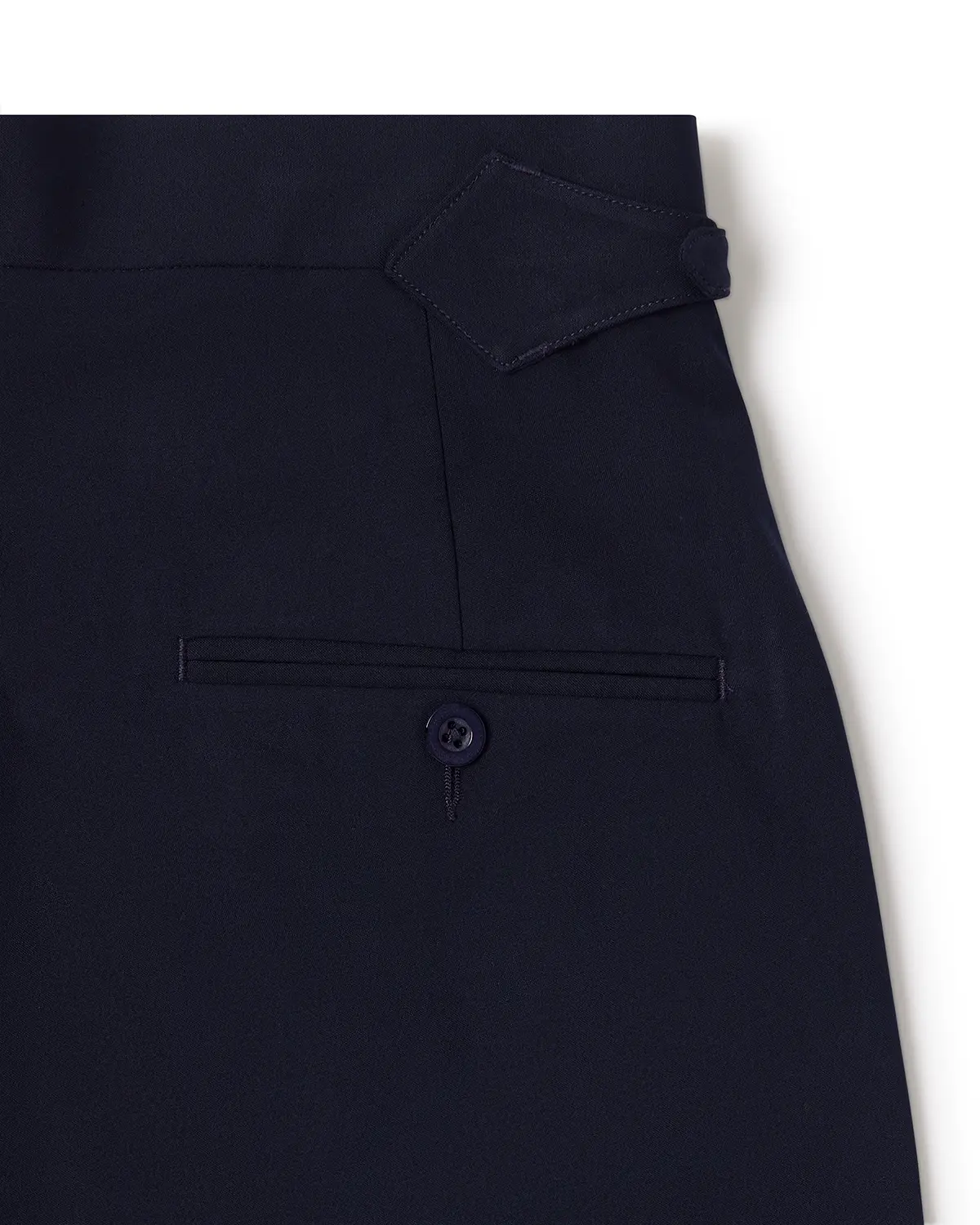 Trevano 4-Way Stretch Relaxed Neapolitan Dress Pants – Navy - Image 4