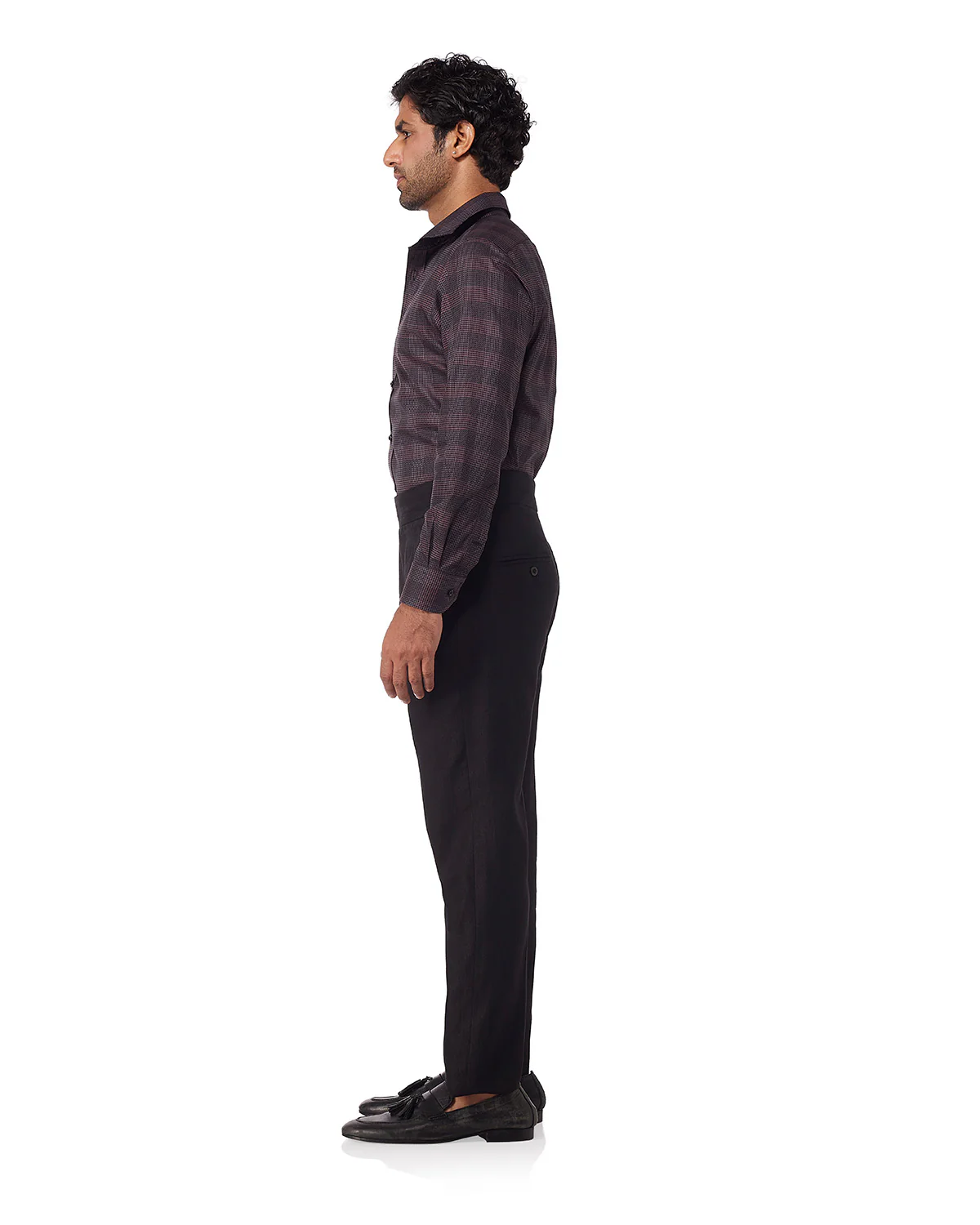 Ventura Cotton Linen Neapolitan Dress Pants - Black - Image 3