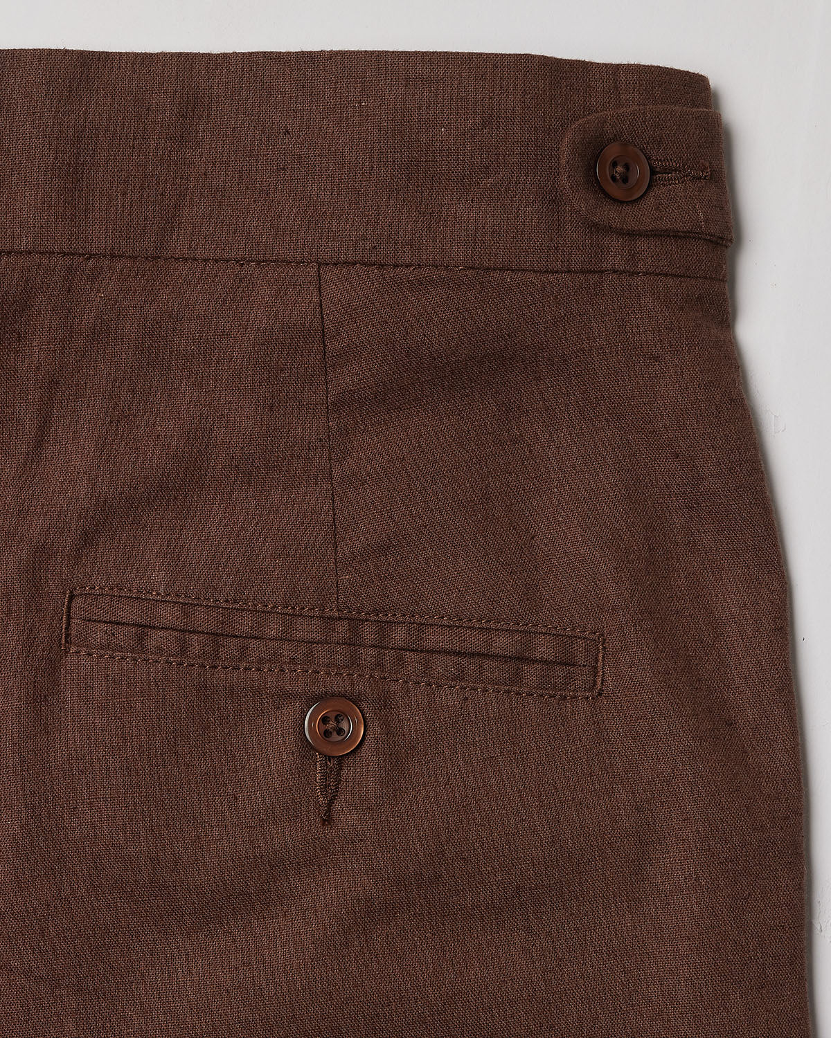 Ventura Cotton Linen Neapolitan Dress Pants - Brown - Image 6
