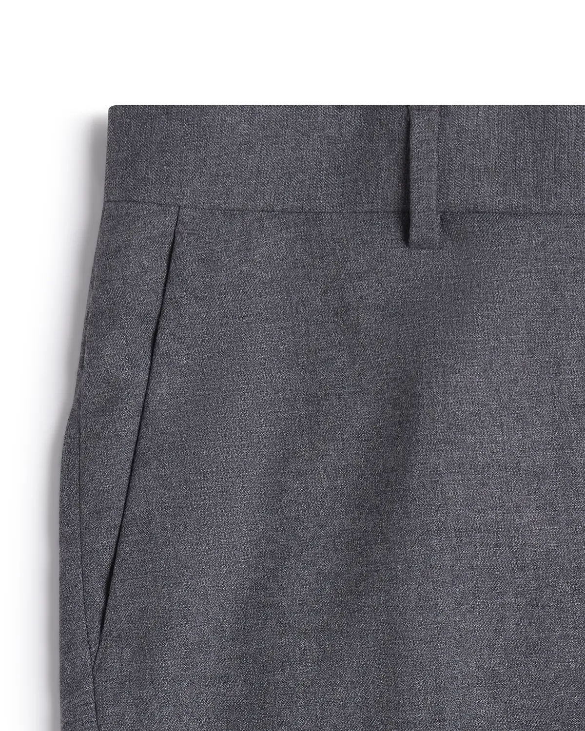 Virello Melange Stretch Dress Pants - Grey - Image 4