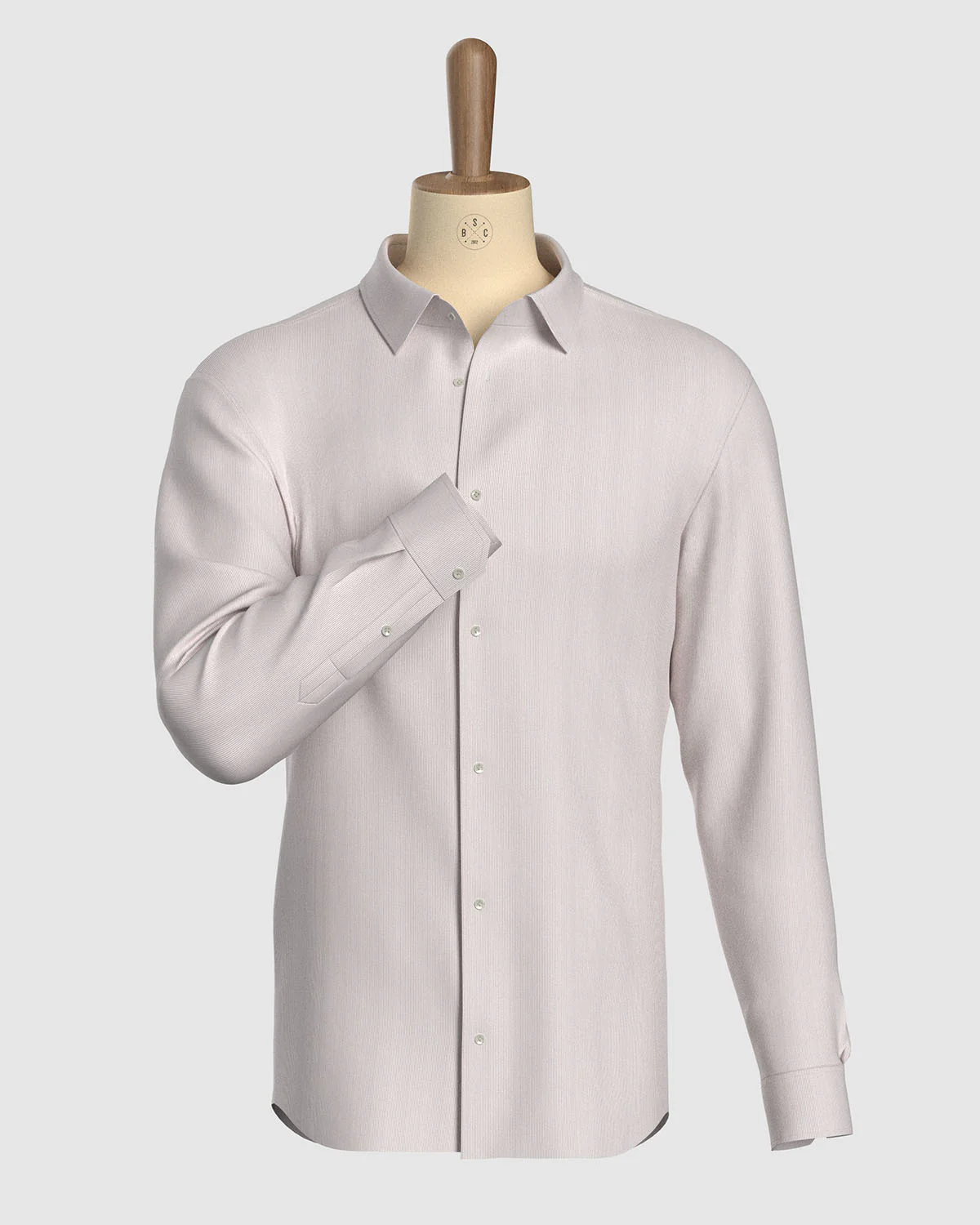 Westbourne Twill Pinstriped Shirt - Beige - Image 2