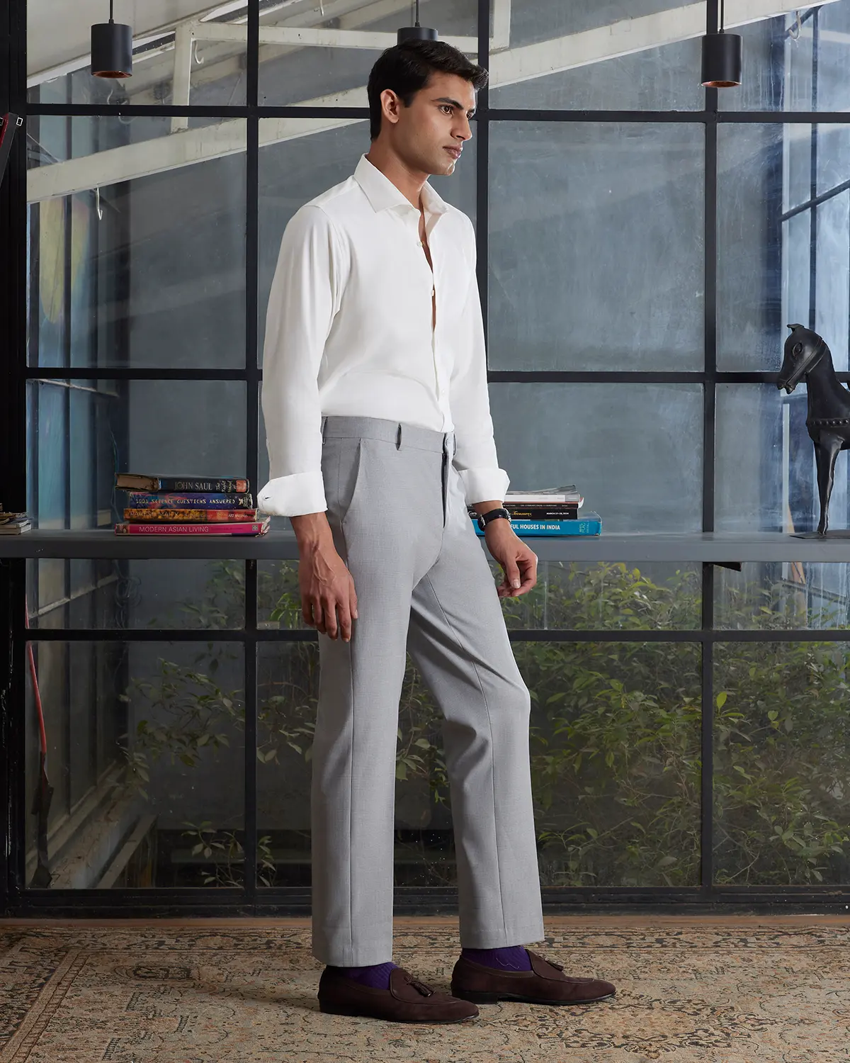 White Cotton Knit Shirt - Image 5