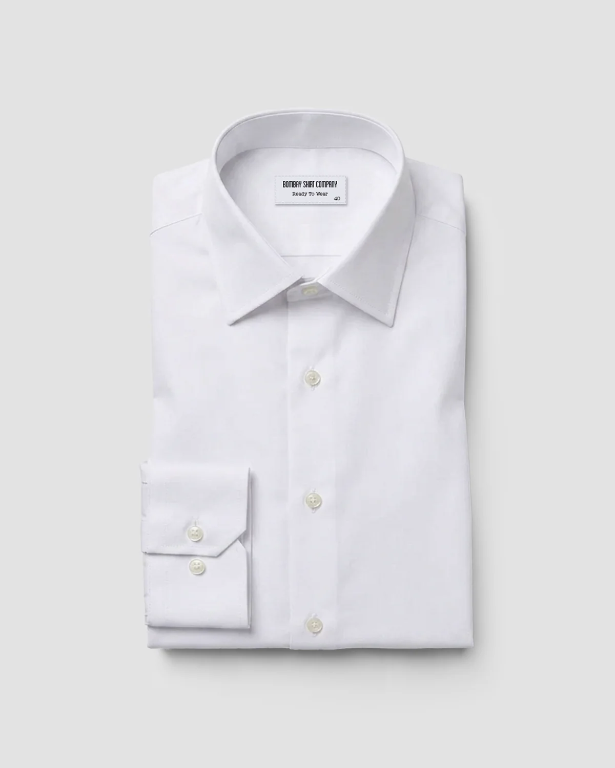 White Cotton Poplin Shirt