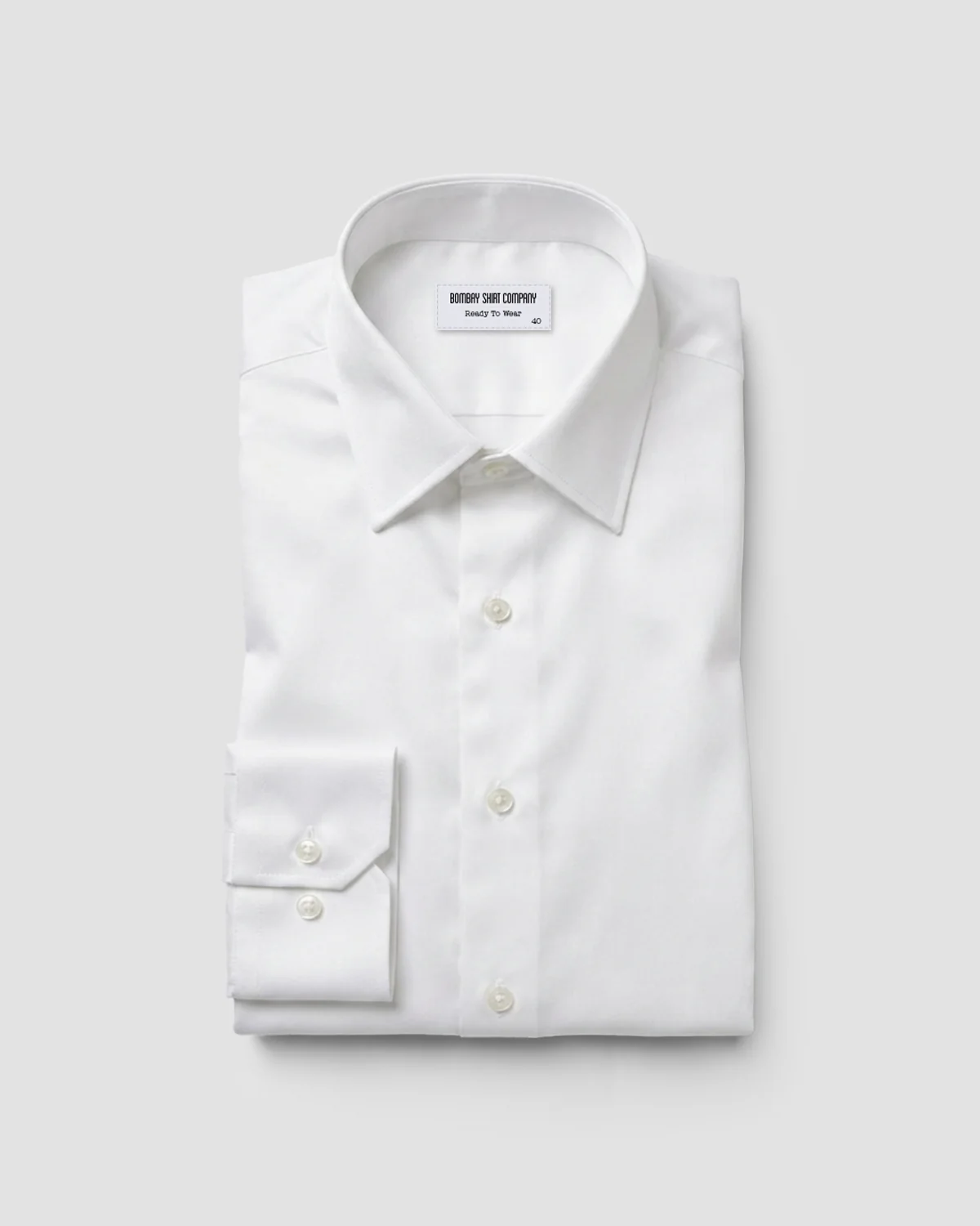 White Cotton Satin Shirt