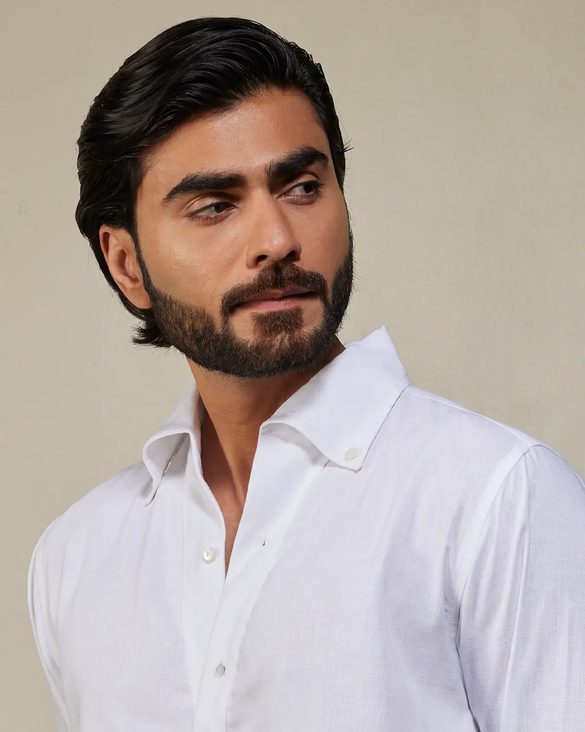 White Popover Kurta Shirt - Image 3