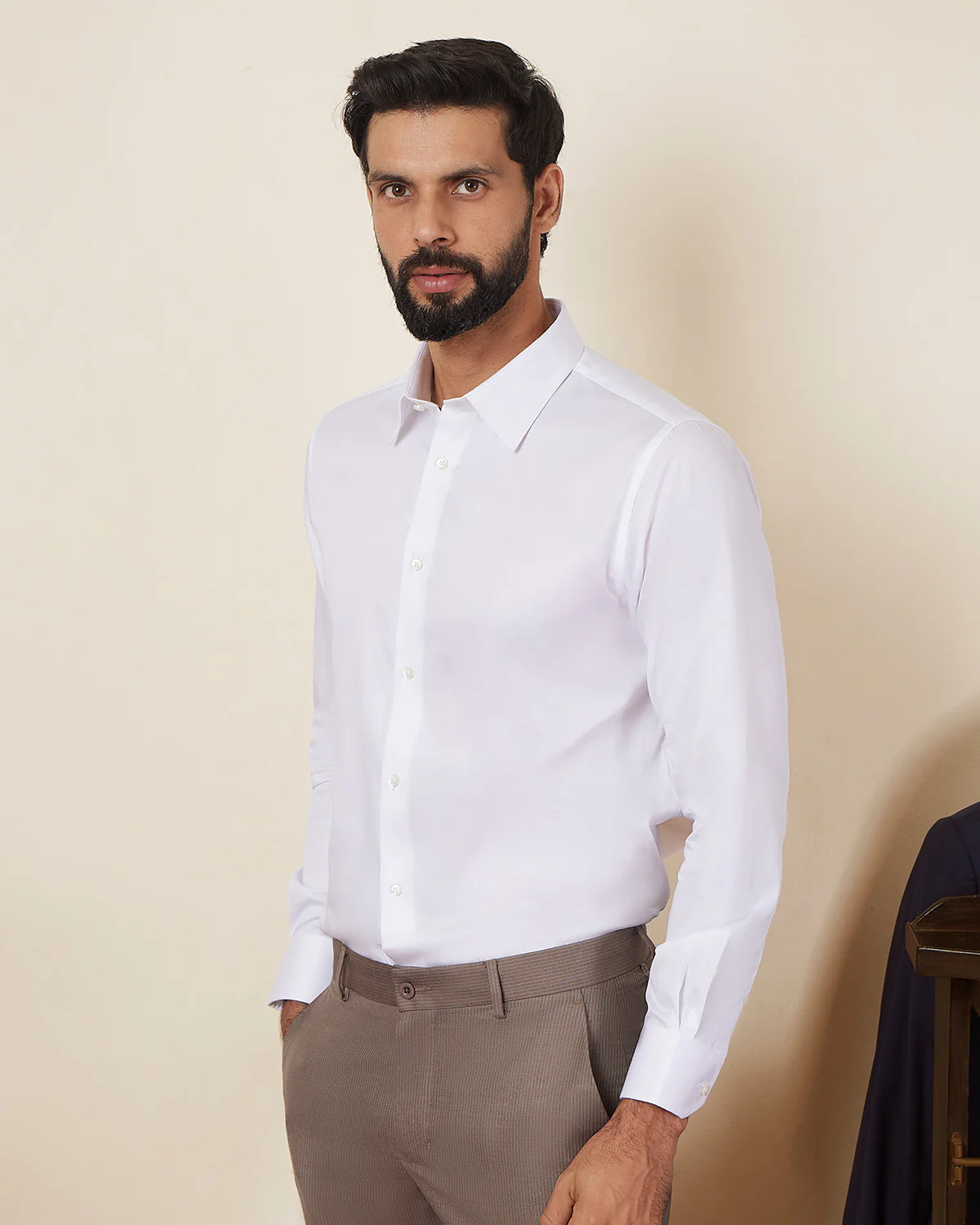 White Satin Shirt