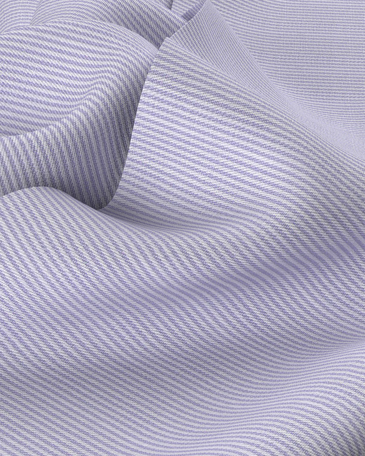 Wrinkle-Free Bamboo-Blend Stretch Pinstriped Shirt - Lavender - Image 3