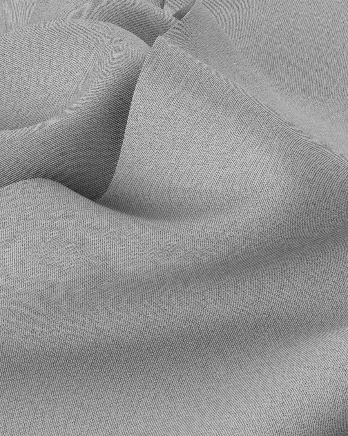 Wrinkle-free Bamboo-Blend Twill Shirt - Grey
