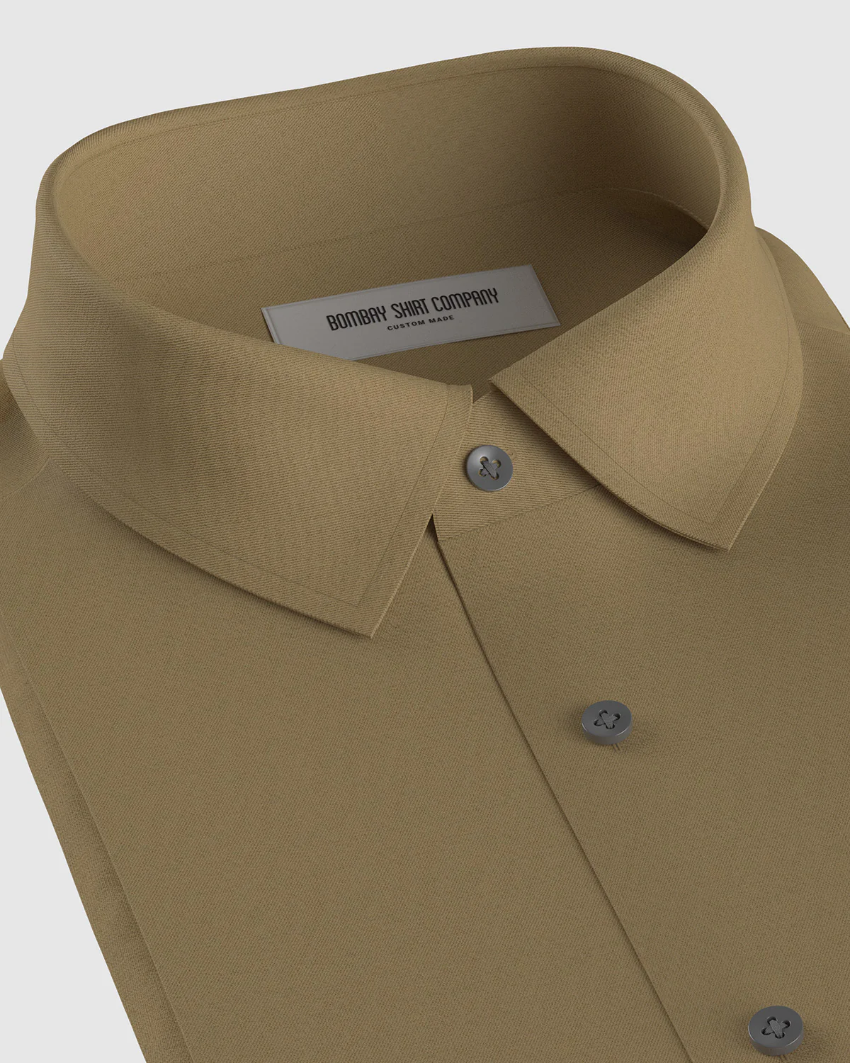 Wrinkle-free Bamboo-Blend Twill Shirt - Olive