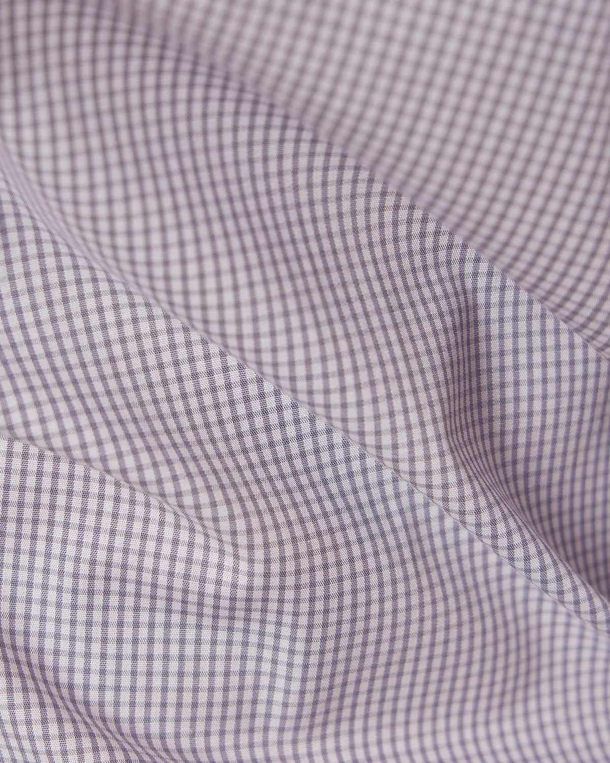 Giza Cotton Grey Checked Shirt - Image 6