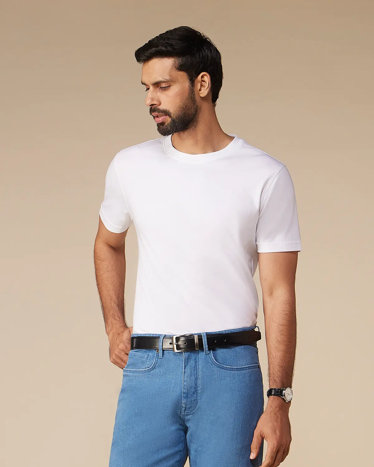 Luxe Supima Cotton T-shirt - White - Image 2